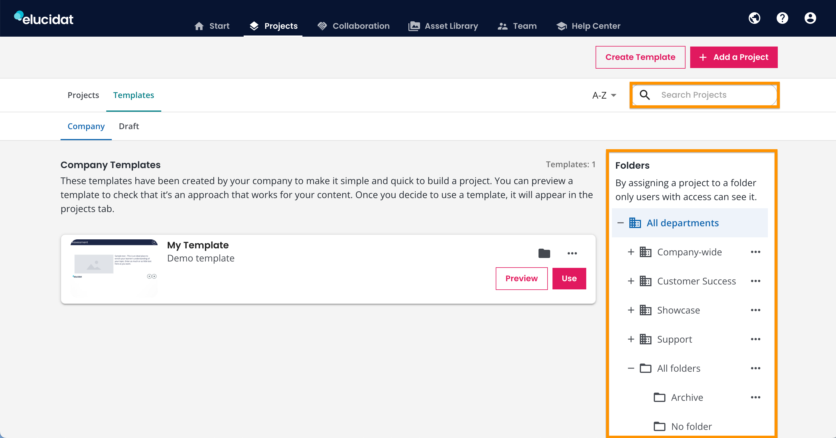 eluauthor-project-library-templates-search-folders