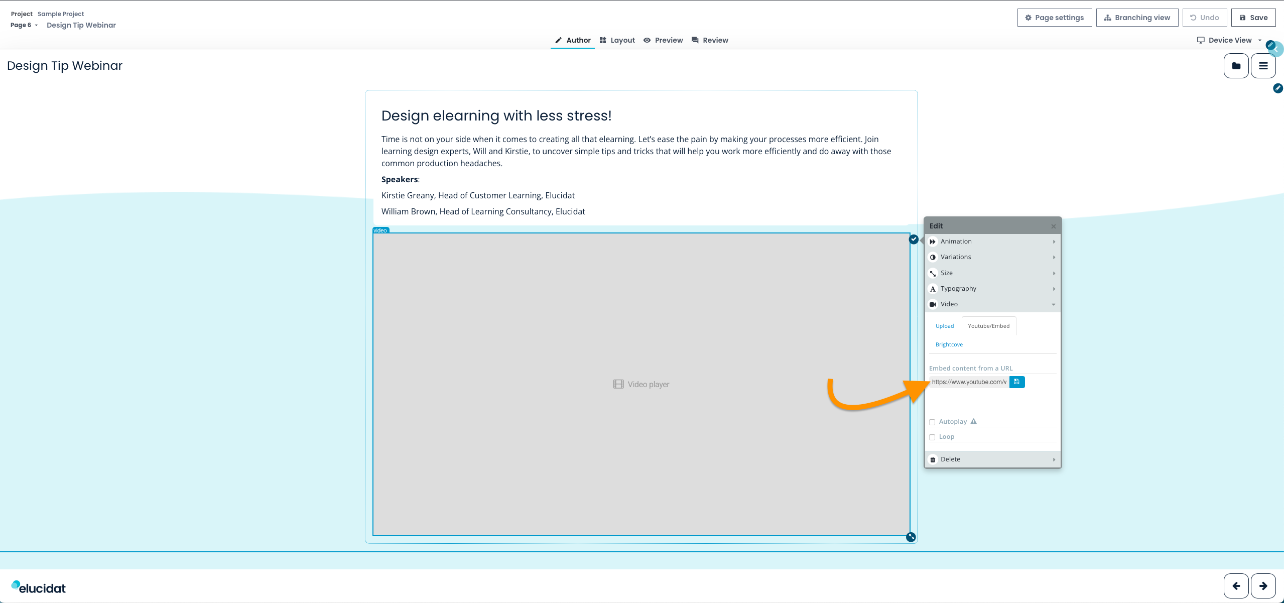 eluauthor-author-video-edit-menu-YouTube-embed-field-populated